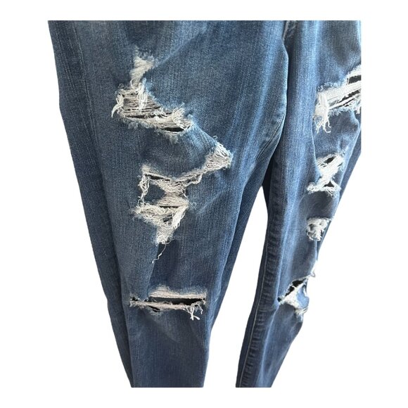 American Eagle Curvy High-Rise Ripped Jegging Jeans Size 2 | Length 27 - Picture 6 of 9